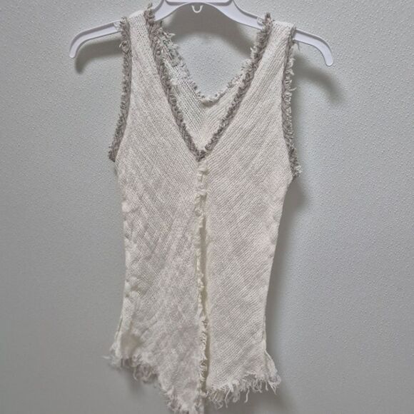 Casa Mastro Positano Small Linen Tank Large (Run Small) Linen Split Leg Pants - Picture 3 of 11